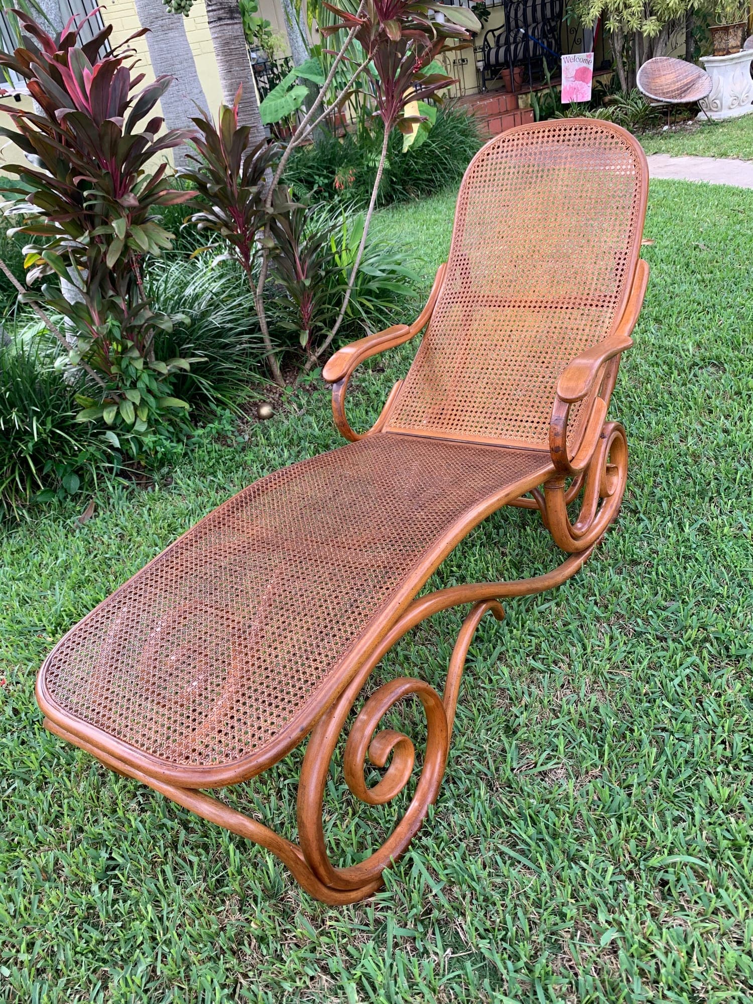 Bentwood Cane Chaise
